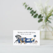 Katzen für Haustiere Schulung für Wasserfarben Visitenkarte (Stehend Vorderseite)