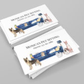 Katzen für Haustiere Schulung für Wasserfarben Visitenkarte