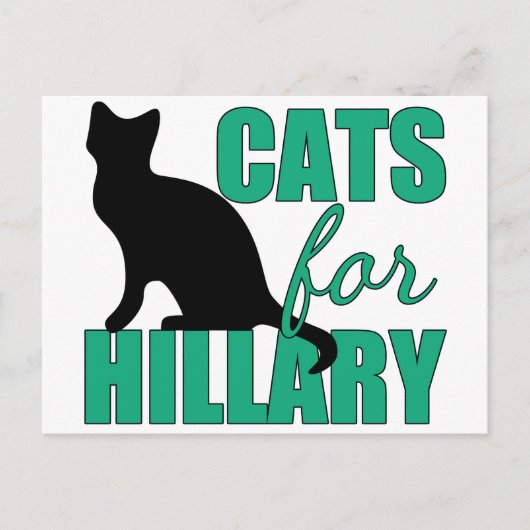 Katzen für Hillary Postkarte (Vorderseite)