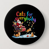 Katzen für jeden hässlich Weihnachtsgeschmack Button (Vorderseite)