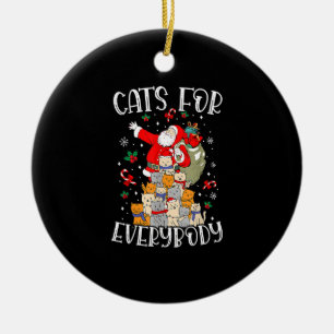 Katzen für jeden hässlich Weihnachtskatze Funny Xm Keramik Ornament