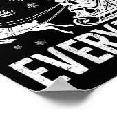 Katzen für jeden lustigen Weihnachtsmann Weihnacht Poster (Ecke)