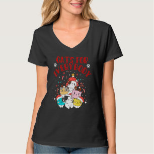 Katzen für jeden Weihnachten Niedliche Katze T-Shirt