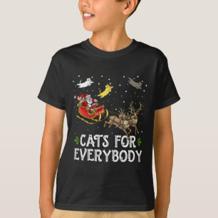 Katzen für jeden Weihnachts Cat Spaß Xmas Frauen S T-Shirt