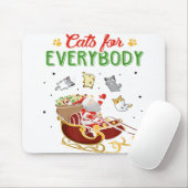 Katzen für jeden Weihnachtskater Lover Funny Mousepad (Mit Mouse)