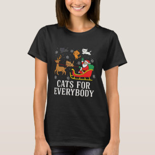 Katzen für jeden Weihnachtskatze Lustige Weihnacht T-Shirt