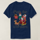 Katzen für jeden Weihnachtsmann Weihnachten Weihna T-Shirt (Design vorne)