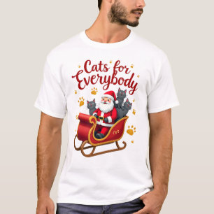 Katzen für jedermann Katze Weihnachten Hässlich We T-Shirt