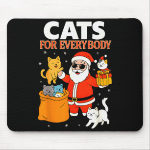 Katzen für jedermann lustige Weihnachtskatze Xmas Mousepad