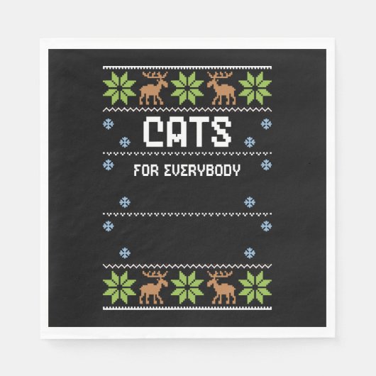 Katzen für Jedermann Serviette (Vorderseite)