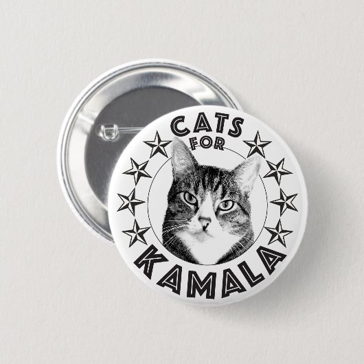 Katzen für KAMALA 2024 Button (Vorne & Hinten)
