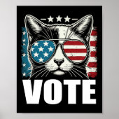 Katzen für Kamala Harris Abstimmung 2024 Poster (Vorne)