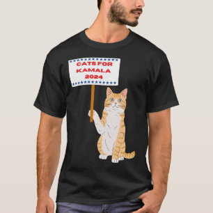 Katzen für Kamala Harris Wählen Präsident 2024 USA T-Shirt