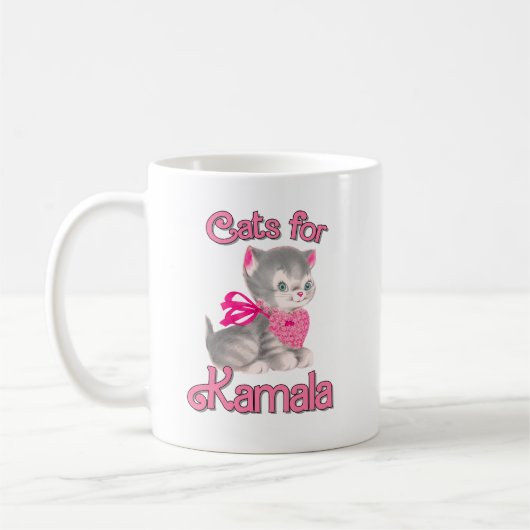 Katzen für Kamala Kaffeetasse (Links)