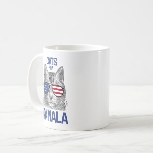 Katzen für Kamala Kaffeetasse (Vorderseite Links)