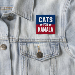 Katzen für Kamala-Kampagnenschaltfläche Button