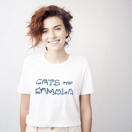 Katzen für Kamala Kat Typografie Niedlich Original T-Shirt