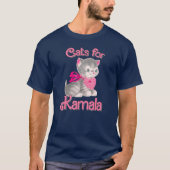 Katzen für Kamala T-Shirt (Vorderseite)