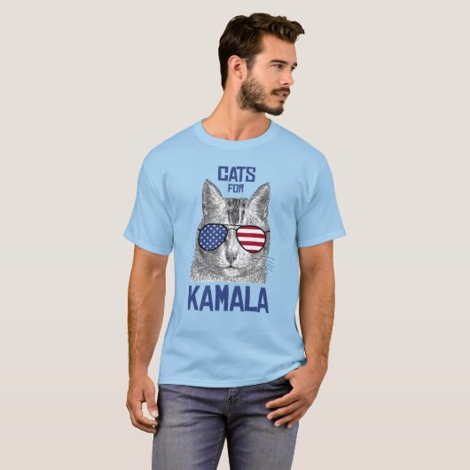 Katzen für Kamala T-Shirt (Vorne ganz)