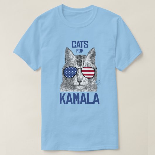 Katzen für Kamala T-Shirt (Design vorne)