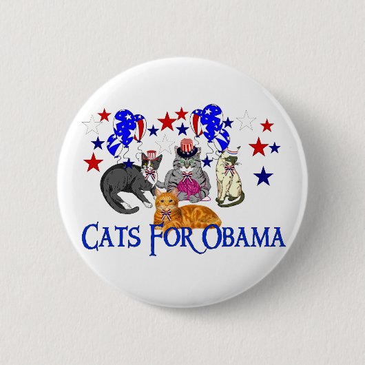 KATZEN FÜR OBAMA BUTTON (Vorderseite)