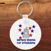 Katzen für Obama Schlüsselanhänger (Vorderseite)