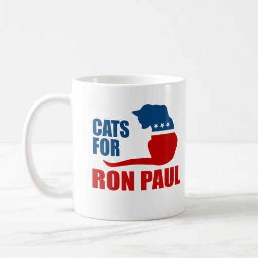 KATZEN FÜR RON PAUL KAFFEETASSE (Links)
