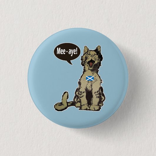 Katzen für schottisches Unabhängigkeits-Abzeichen Button (Vorderseite)
