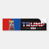 Katzen für Trump 2024 | Vance Trump Red Blue Autoaufkleber (Vorne)