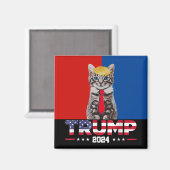 Katzen für Trump 2024 | Vance Trump Red Blue Magnet (Vorderseite/Rückseite)