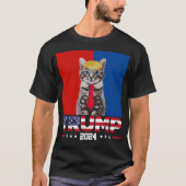 Katzen für Trump 2024 | Vance Trump Red Blue T-Shirt (Vorderseite)