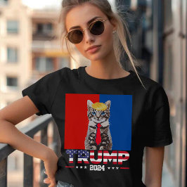Katzen für Trump 2024 | Vance Trump Red Blue T-Shirt