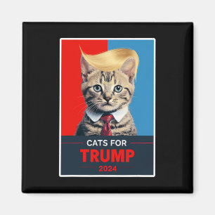 Katzen für Trump 2024 Wahl 1 Magnet