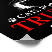 Katzen für Trump 2024-Wahlen machen Katzen wieder  Poster (Ecke)