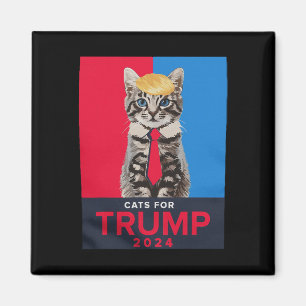 Katzen für Trump 2024 Witziges T-Shirt für Vance T Magnet