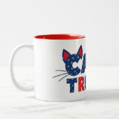 Katzen für Trump Kaffee Tasse 2024 (Links)