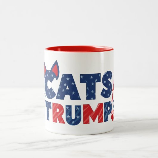 Katzen für Trump Kaffee Tasse 2024 (Mittel)