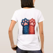 Katzen für Trump Pfows-Design 2024 T-Shirt (Rückseite)