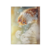 Katzen Furry Pet Tier Ruhe Friedlich Notizblock (Rotiert)