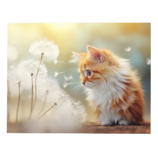 Katzen Furry Pet Tier Ruhe Friedlich Notizblock (Vorderseite)
