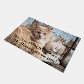 Katzen Fußmatte (Schrägansicht)