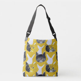 Katzen Galore Crossbody Bag Tragetaschen Mit Langen Trägern