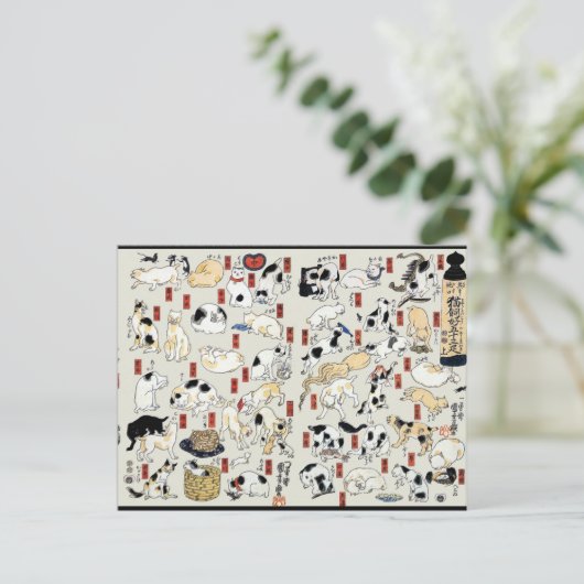 Katzen Galore Postkarte (Stehend Vorderseite)