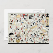 Katzen Galore Postkarte (Vorne/Hinten)
