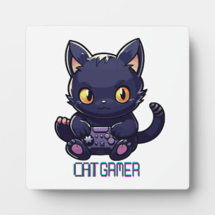 Katzen-Gamer Fotoplatte