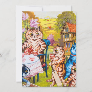 Katzen-Gartenparty Einladung