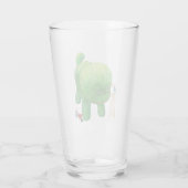 Katzen Gärtner Grüne Topiary-Tier Surreal Glas (Rückseite)