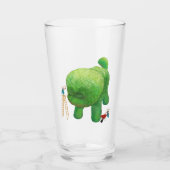 Katzen Gärtner Grüne Topiary-Tier Surreal Glas (Vorderseite)