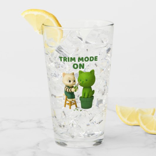 Katzen-Gärtner-Topiary-Schnitt-Modus Surreal Glas (Vorderseite Ice)