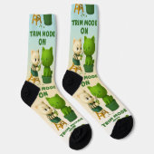 Katzen-Gärtner-Topiary-Schnitt-Modus Surreal Socken (Rechts)